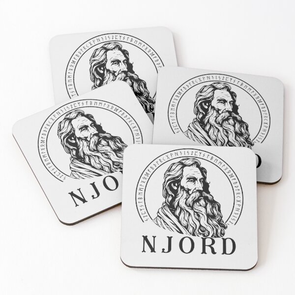 Item preview, Njord Viking God of the wind and the sea Norse Mythology and runes designed and sold by Lady-Frost.