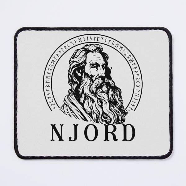 Item preview, Njord Viking God of the wind and the sea Norse Mythology and runes designed and sold by Lady-Frost.