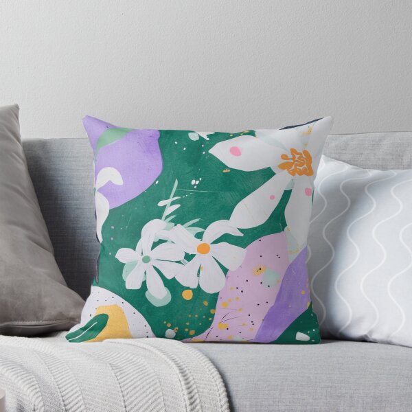 Item preview, White Flowers in Colorful Background designed and sold by Ai-Blues.