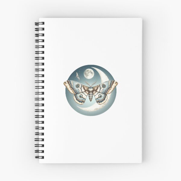 Item preview, Blue Chinese Crescent Moon Moth  designed and sold by thewitchisback.