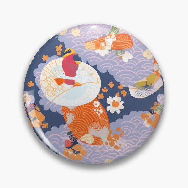 Item preview, Japanese Style Daisy Pattern designed and sold by DreamBackDrops.
