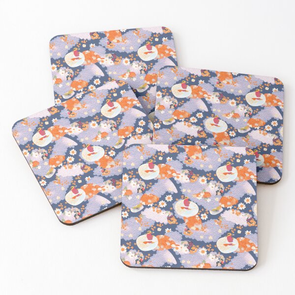 Item preview, Japanese Style Daisy Pattern designed and sold by DreamBackDrops.