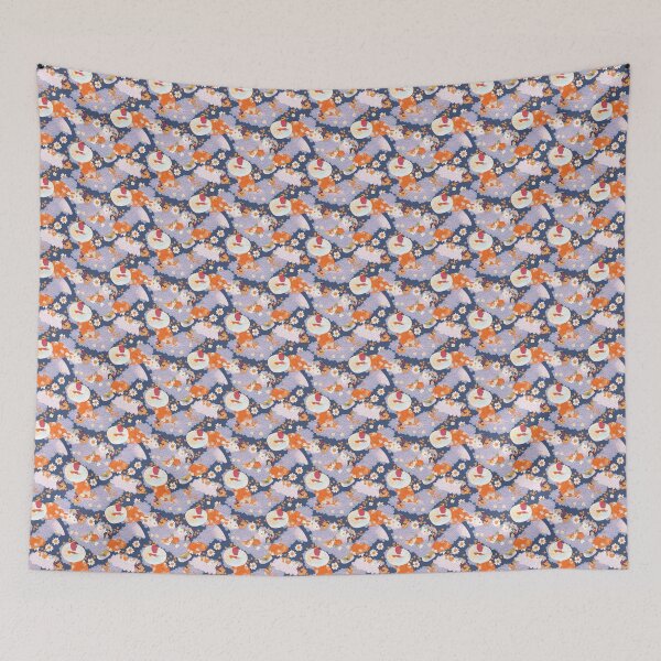 Item preview, Japanese Style Daisy Pattern designed and sold by DreamBackDrops.