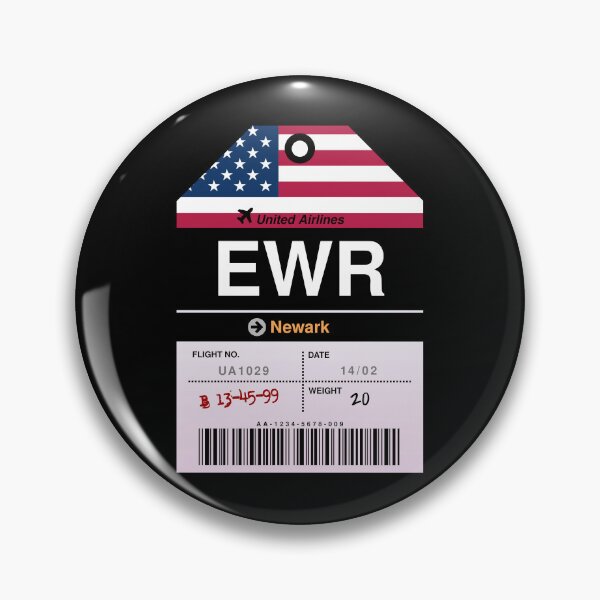 Item preview, Newark Airline Luggage Tag designed and sold by RabbitK.
