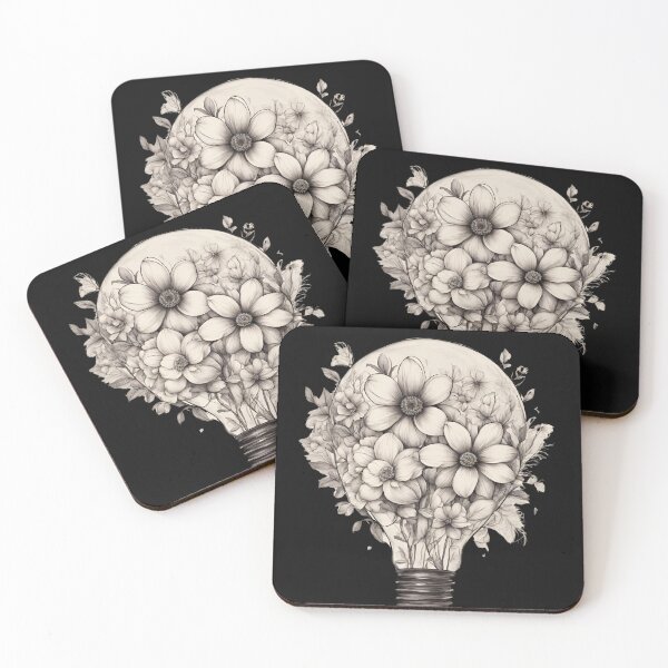 Item preview, Flowers in a light bulb designed and sold by Blue Eye.
