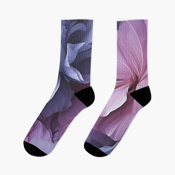 Item preview, Pink - Blue Abstract Flowers designed and sold by momosstyle.