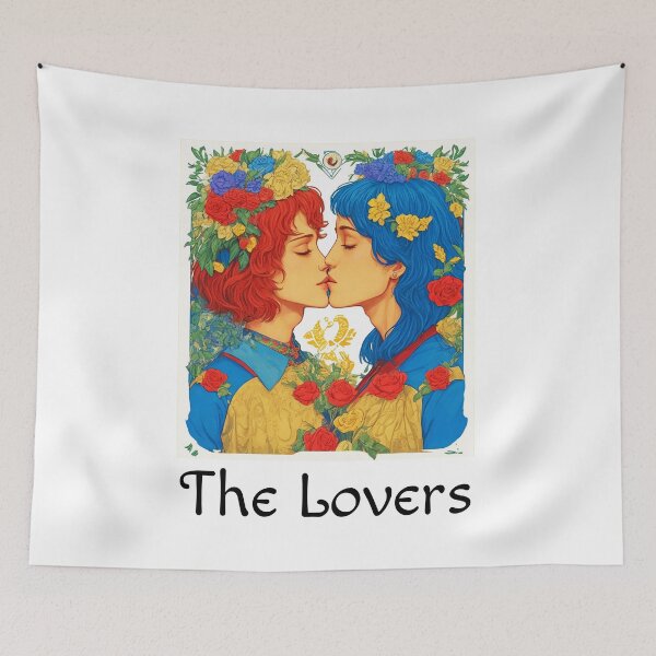 Item preview, Major Arcana The Lovers Tarot Card Symbol designed and sold by Pixel Waite.