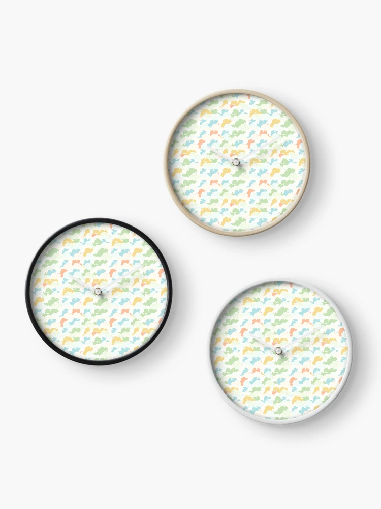 Thumbnail 3 of 4, Clock, Sky Ripples Pattern designed and sold by DreamBackDrops.