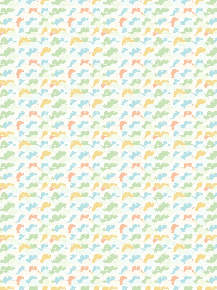 Thumbnail 3 of 3, Scarf, Sky Ripples Pattern designed and sold by DreamBackDrops.