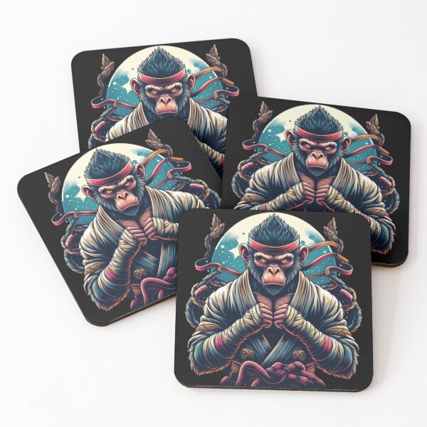 Item preview, monkey karateka  designed and sold by Laimiboz-art.