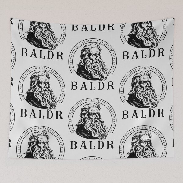 Item preview, Baldr Viking God of light Norse Mythology and runes designed and sold by Lady-Frost.