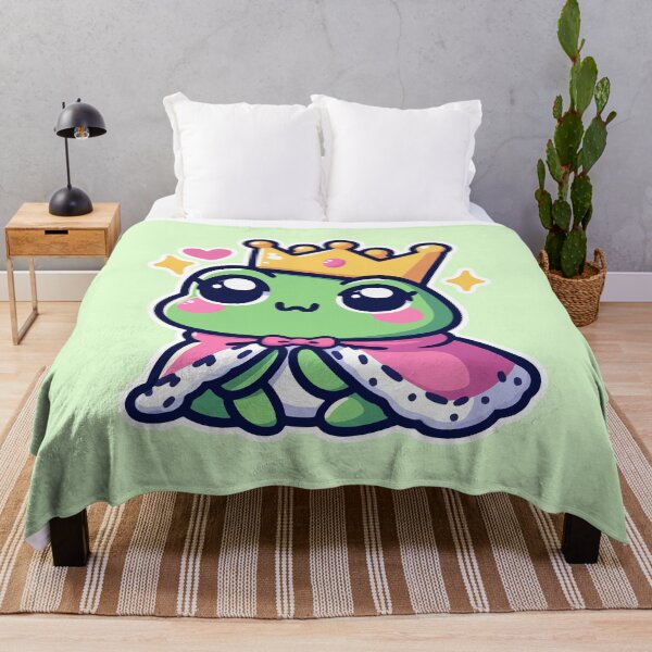 Aperçu de l'œuvre T-shirt Kawaii Cute Frog Prince 1 | Animaux de compagnie et animaux pour hommes et femmes créée et vendue par panchiTWO.