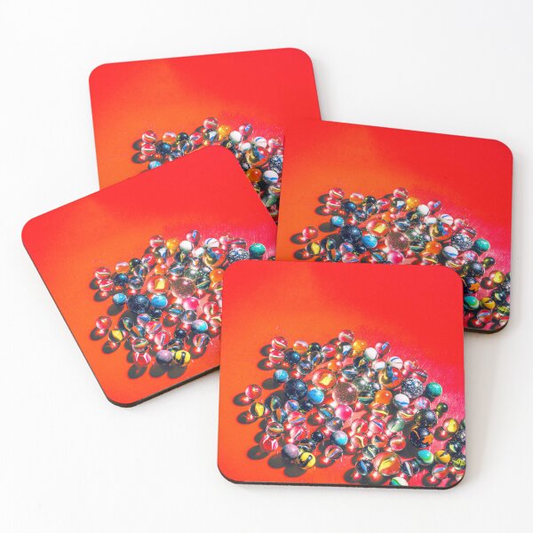 Item preview, Marbles on vibrant red designed and sold by pepinodemarst.