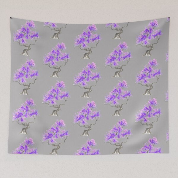 Item preview, Japanese Water Color Tree - purple tree, japanese style designed and sold by abeautifulife.