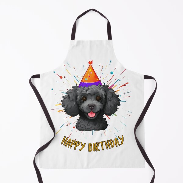 Item preview, Birthday Poodle - Black - Happy Birthday! designed and sold by wotsthis.