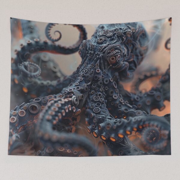 Item preview, Victorian Steampunk Octopus - Enchanting Fusion of Elegance and Machinery designed and sold by Manimilo.