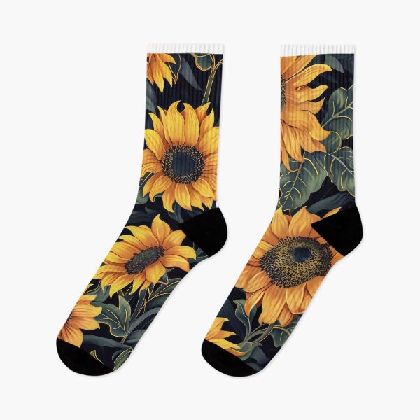 Artikelvorschau, Sonnenblumenmuster, William Morris-Stil, entworfen und verkauft von thewandswant.