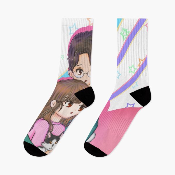 Item preview, anime, art, cute, kitty, cat, couple, designed and sold by somishii.