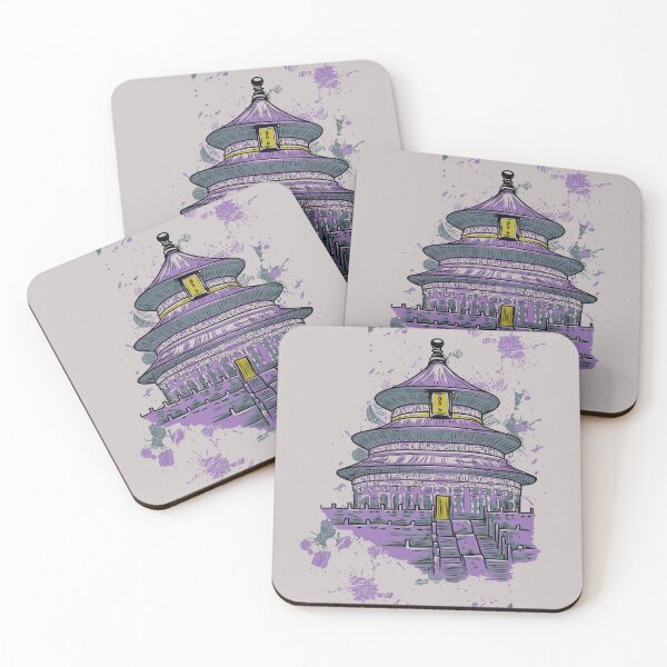Item preview, Buddhist Temple Sticker/Tee designed and sold by Syzygy Designs.