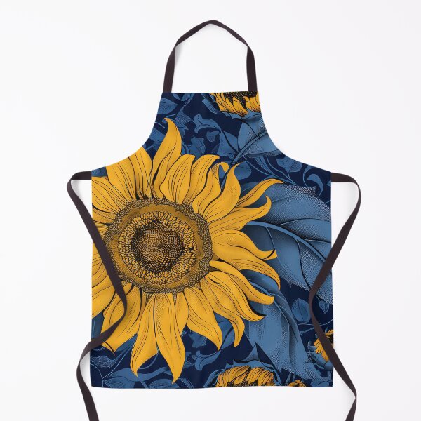 Artikelvorschau, Sonnenblumenmuster, William Morris-Stil, entworfen und verkauft von thewandswant.