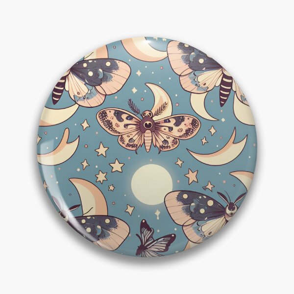 Item preview, Blue Chinese Moon Moth Pattern designed and sold by thewitchisback.