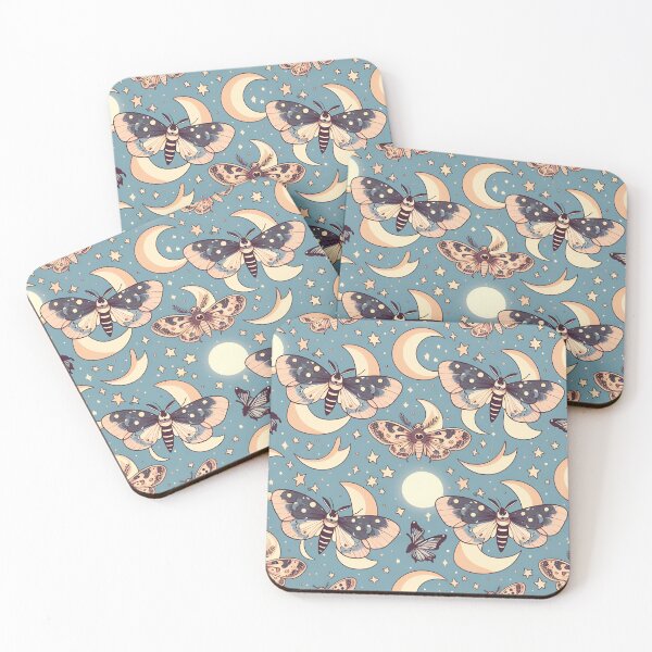 Item preview, Blue Chinese Moon Moth Pattern designed and sold by thewitchisback.