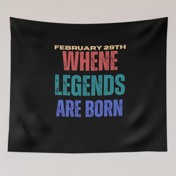 Item preview, "February 29: When Legends Are Born" Tee designed and sold by AI-volution.