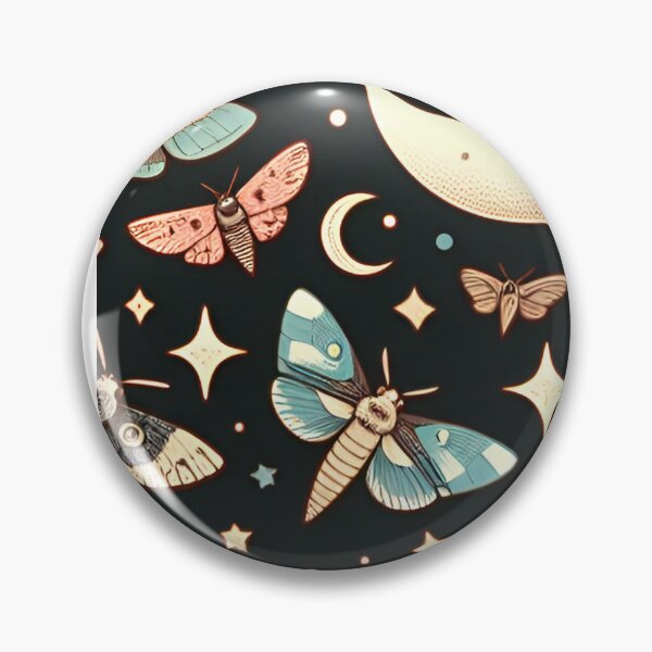 Item preview, Black Chinese Moon Moth Pattern designed and sold by thewitchisback.