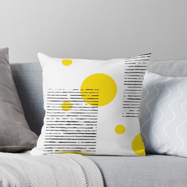 Item preview, Yellow white black geometry composition designed and sold by ShopEvaF.