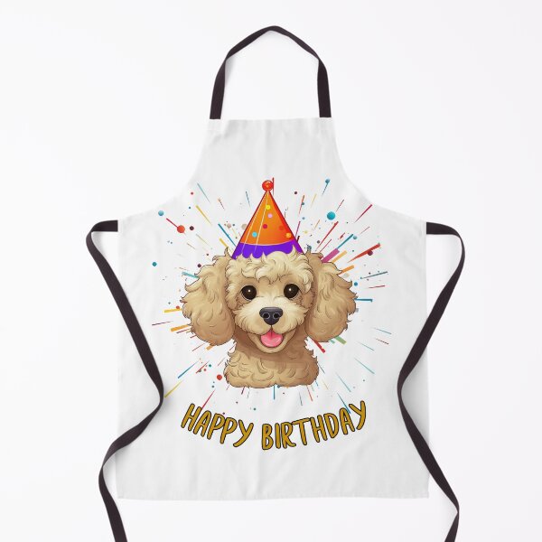 Item preview, Birthday Poodle - Cream - Happy Birthday! designed and sold by wotsthis.