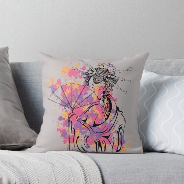 Item preview, Kimono Girl Sticker/Tee designed and sold by Syzygy Designs.