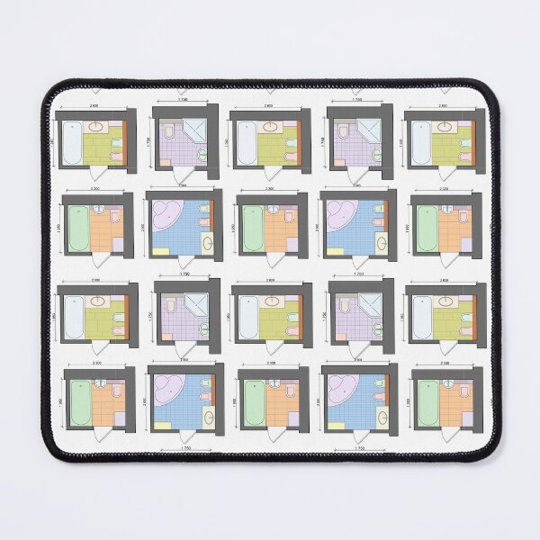 Item preview, Apartment bathroom floor plans and layouts designed and sold by Familyshmot.