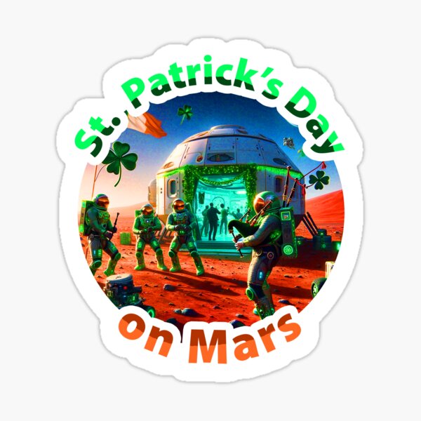 Item preview, St. Patrick's Day on Mars designed and sold by WC-CHA.