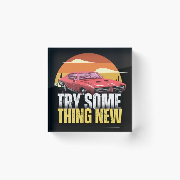 Item preview, Try Some Thing New Car Red Creativity Bold Design  designed and sold by Vignola7.