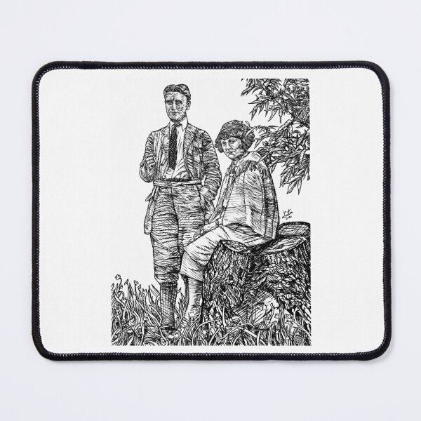Item preview, ZELDA and F. SCOTT FITZGERALD ink portrait .1 designed and sold by lautir.