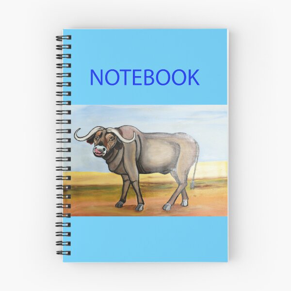 Item preview, Hand painted Buffalo cover notebook designed and sold by annenambiro.