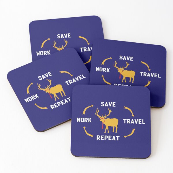 Item preview, Work Save Travel Repeat  designed and sold by teedory.