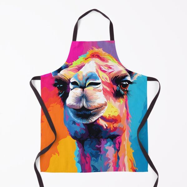 Item preview, cammel portrait. animal colorful. Animal throw pillow. designed and sold by formform.