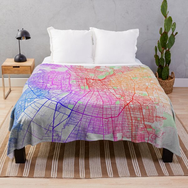 Item preview, Santiago, Chile City Map Typography - Colorful designed and sold by deMAP.