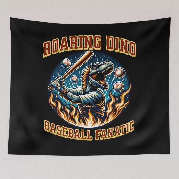 Item preview, Baseball saurus - Roaring dino baseball fanatic designed and sold by JansenGS.