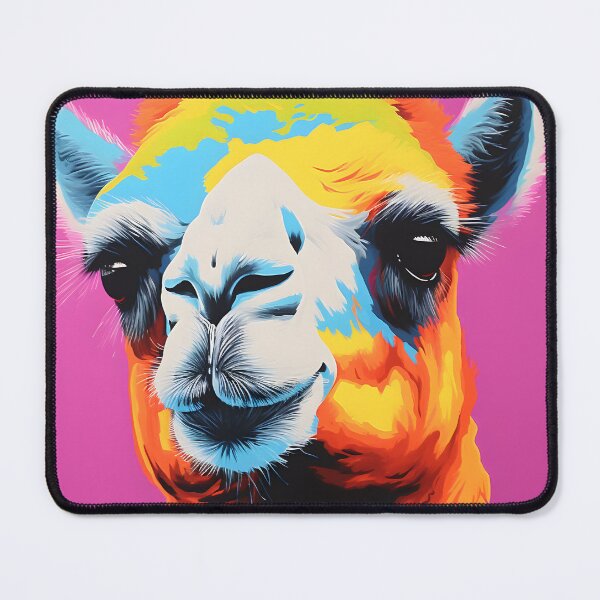 Item preview, cammel portrait. animal colorful. Animal throw pillow. designed and sold by formform.
