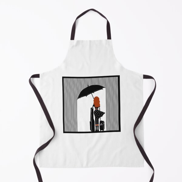 Item preview, Rock Girl Is Travelling In The Rain with Frame designed and sold by ByBudu.