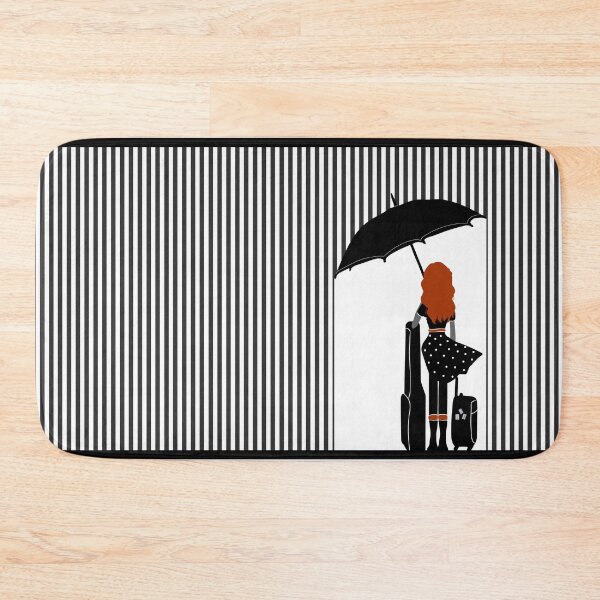 Item preview, Rock Girl Is Travelling In The Rain with Frame designed and sold by ByBudu.