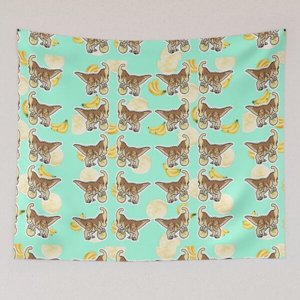 Item preview, Super Cute Banana Puddisaur Art Pattern designed and sold by AionK.