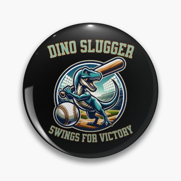 Item preview, Baseball saurus - Dino slugger swings for victory designed and sold by JansenGS.