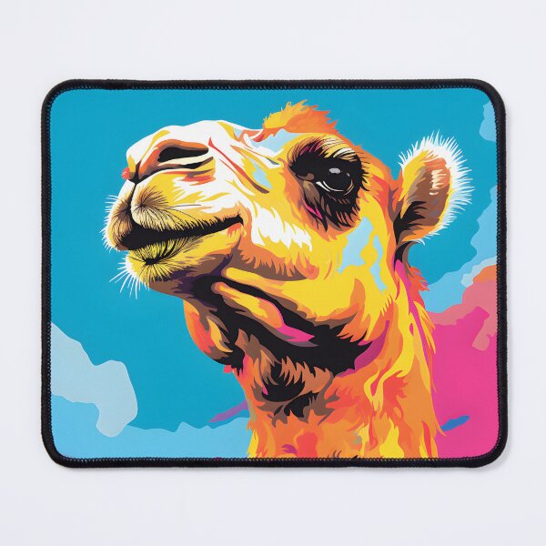 Item preview, cammel portrait. animal colorful. Animal throw pillow. designed and sold by formform.
