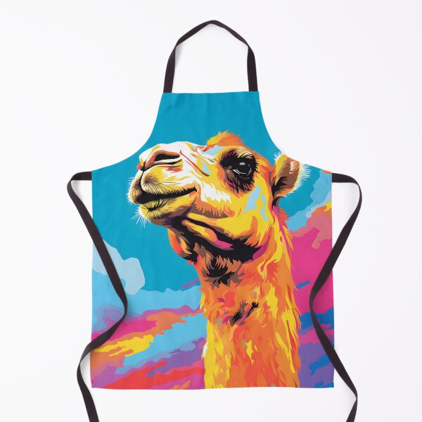 Item preview, cammel portrait. animal colorful. Animal throw pillow. designed and sold by formform.