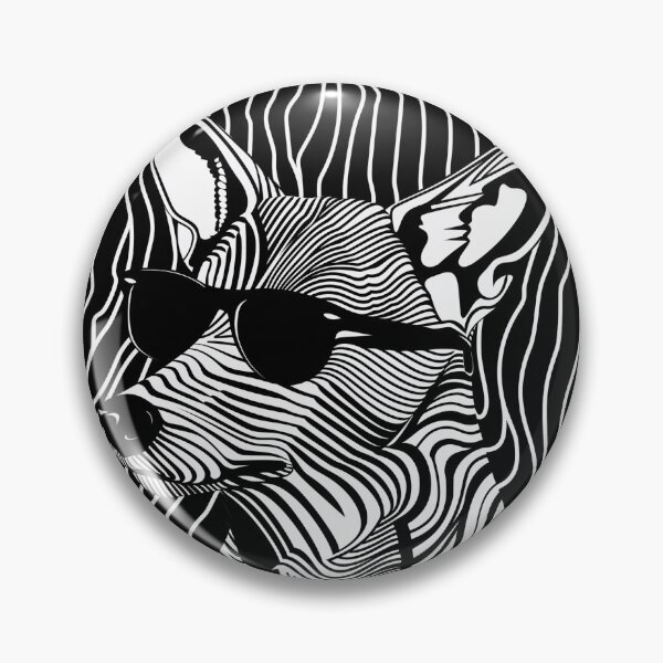 Item preview, Abstract Thylacine Sunglasses T-Shirt - Deconstructed Minimalism with a Fractal Twist designed and sold by Manimilo.