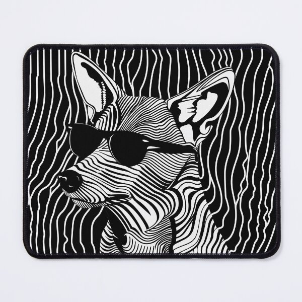 Item preview, Abstract Thylacine Sunglasses T-Shirt - Deconstructed Minimalism with a Fractal Twist designed and sold by Manimilo.