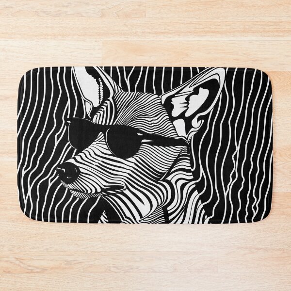 Item preview, Abstract Thylacine Sunglasses T-Shirt - Deconstructed Minimalism with a Fractal Twist designed and sold by Manimilo.